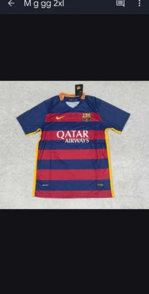 Camisa Barcelona Retro Listras Horizontais