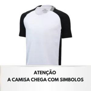 Camisa Timão I 25/26 - Torcedor Masculina - Preta e branca