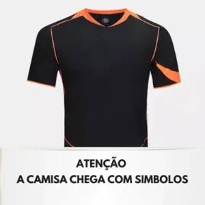 Camisa Timão III 25/26 - Torcedor Masculina - Preta e laranja