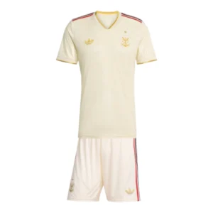 Kit Infantil Flamengo III 25/26 - Adidas - Amarelo