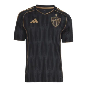 Camisa Atlético Mineiro III 25/26 - Torcedor Adidas Masculina - Preta com detalhes em marrom