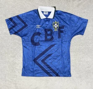 Camisa Brasil Retro Azul