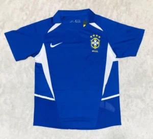 Camisa Brasil Retro 2002 Azul