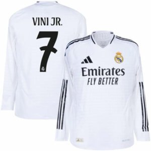Real Madrid Home Long Sleeve Fan Jersey 2024/25 Vini Jr. 7