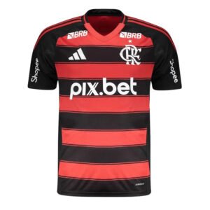 Flamengo Home Fan Jersey 2025/26 Full Sponsor (Official Printing)
