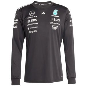 Mercedes-AMG Petronas F1 Team Adidas Long Sleeve Jersey - Black Formula 1 F1 Formula One